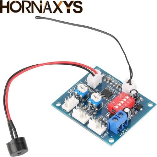 DC 12V 4 Wire High-Temp Fan Temperature Control Speed Controller CPU Module Temperature Alarm PWM PC CPU Thermostat Thermistor