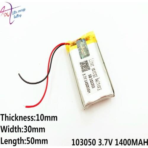 Liter Energy Battery 3.7v Gps Navigator Mp4 Boudin High-capacity Batteries 103050 1400mah Bags Of Mail