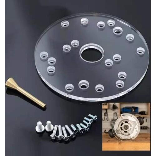 6.5 Inch Router Acrylic Universal Base Plate, Suitable For Router Carrier Cable Ryobi Makita Hitachi Dewalt