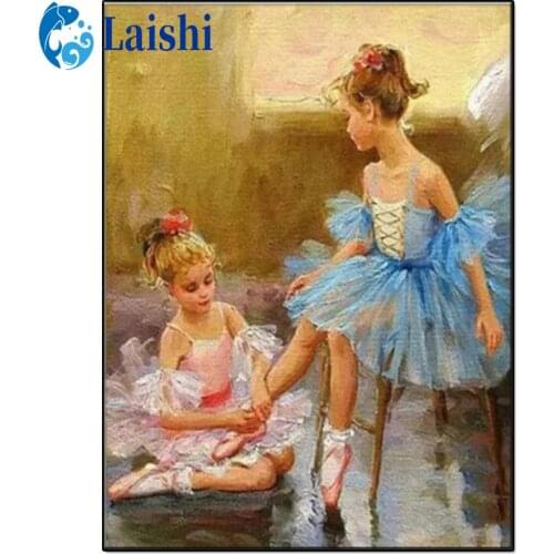 DIY Diamond Painting Abstract graffiti dancing little girl Full Square/Round Drill 5D Diamond Embroidery Sale Home Decor Gift