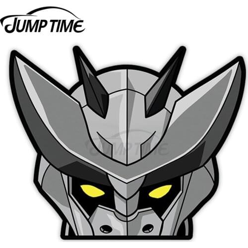 JumpTime 13 x 5.8cm Demon Armor Incursio Anime Peeker Car Sticker Waterproof Decal Vinyl Material Windows Decals Scratch-proof