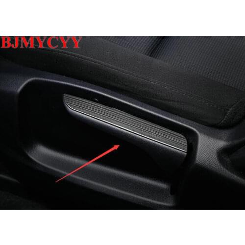 BJMYCYY Stainless steel Car seat adjustment wrench decorative tiles for Mazda CX-5 CX5 2017 2018