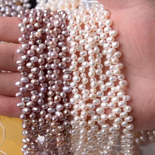 Apx 60pcs/lot Diagonal Hole Natural Freshwater Pearl Beads Punch Loose Beads For DIY Women Necklace Bracelet Jewelry Making