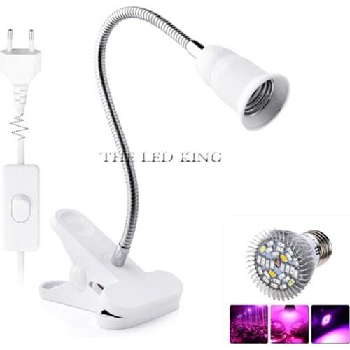 CE&RoHs Full Spectrum LED Grow Light with 360 Degrees Flexible Lamp Holder Clip Plant Growth lamp for Indoor or Desktop Plants