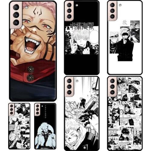 Satoru Gojo Ryomen Sukuna Jujutsu Kaisen Phone Case For Samsung Galaxy S21 S20 Ultra Note 20 Note 10 S8 S9 S10 Plus S20 FE Cover