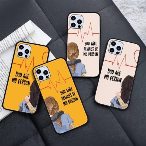 Greys Anatomy You're My Person color Phone Case for iPhone 11 12 pro XS MAX 8 7 6 6S Plus X 5S SE 2020 XR mini