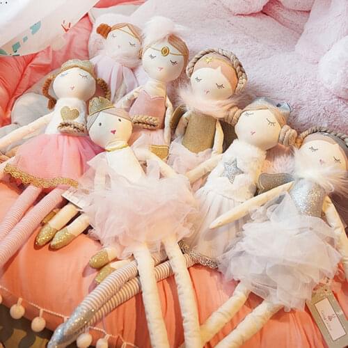 Kawaii Girls Dolls Gifts Baby Interactive Dolls Soft Stuffed Plush Toys Newborn Infant Sleeping Comfort Appease Toy for Children