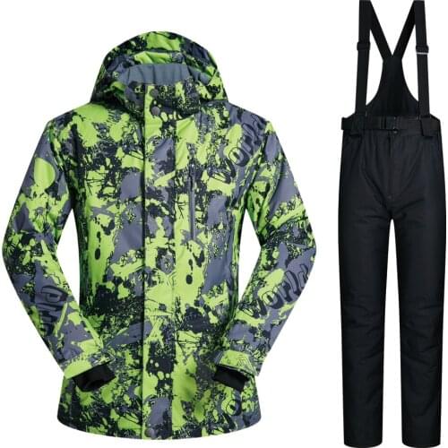 Ski Suit Men Brands MUTUSNOW 2019 New High Quality Set Windproof Waterproof Warmth Pants Snow Winter Skiing Snowboarding Jacket