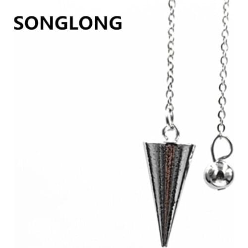 Pendulums for dowsing pendule de reiki pendant Healing Pyramid spiritual pendulum for dowsing Copper meatl Charms Chakra Amulet
