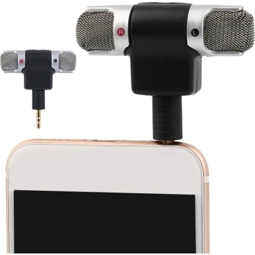 Mini 3.5mm Jack Microphone Stereo Mic For Recording Mobile Phone Studio Interview Microphone 4 pin For smartphone