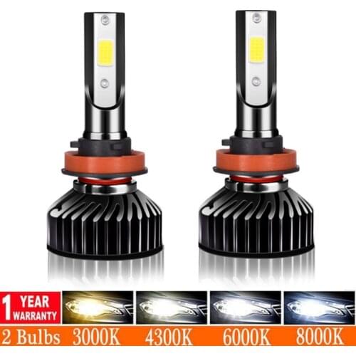 Muxall H7 LED light H4 Led Headlamp 12V HB2 9005 9006 HB4 HB3 H11 fog lamp 9012 HIR2 6000K Mini Car Headlight auto led Bulbs