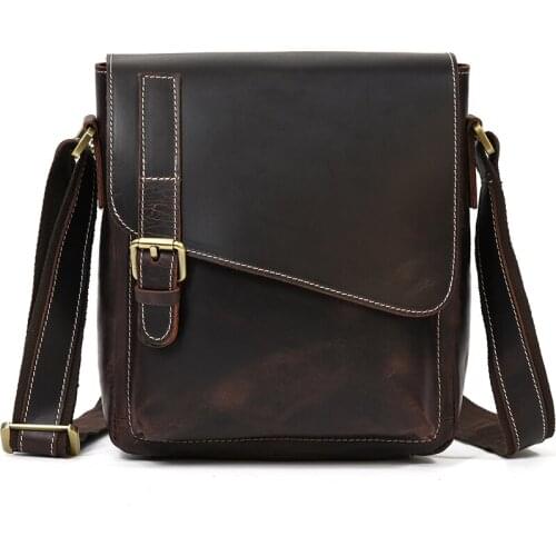 Mens Shoulder Bag Crossbody Bags Simple Casual Male Bag High Fashion Luxury Design Leather Men Bag Cow Leather