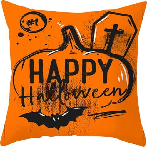 New Fashion Halloween Creative Print Throw Pillow Covers Pillowcase For Halloween Home Sofa Cushion Decoration Accessories