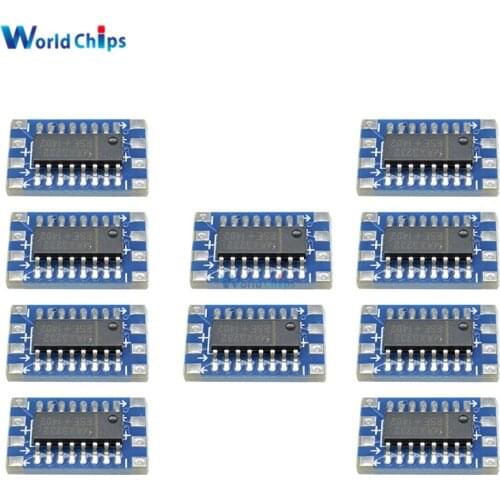 10PCS Serial Port Mini RS232 to TTL Converter Adaptor Module Board MAX3232 115200bps