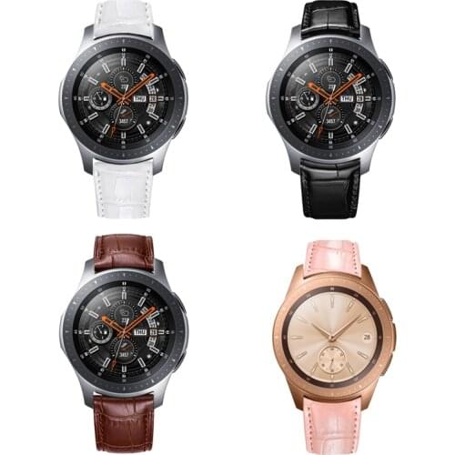 Quality Leather Watch Band Strap for Samsung Galaxy Watch 42mm 46mm for Samsung Watch3 41mm 45mm Replacement band 20mm 22mm