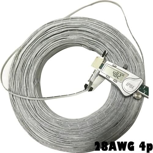 28AWG silicone Wires 2p 3p 4p White Electronic Wire Conductor To Internal Wiring Cable Wires DIY internal tonearm wire
