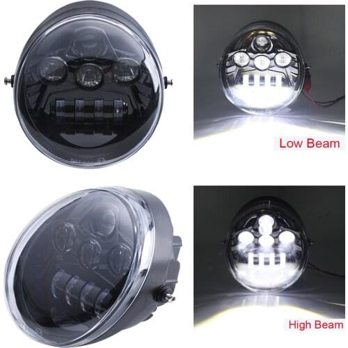 DOT E9 Mark LED Headlight Harley moto For Harley Vrod V Rod V-ROD VRSC V-Rod Muscle, Screamin' Eagle CVO V-Rod, Street Rod Lamp