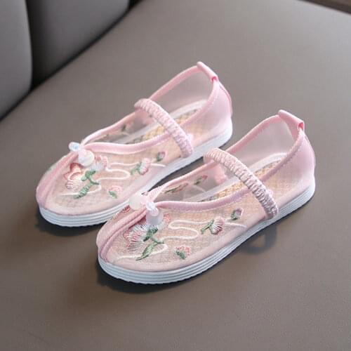 Chinese Embroidery Cloth Shoes Cloth Casual Shoes Chinese Style Girls Shoes Dance Shoes