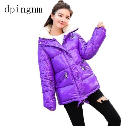 Women 2019 white duck down jackets fashion winter slim thick warm tide coats wild parkas outerwear HS9178