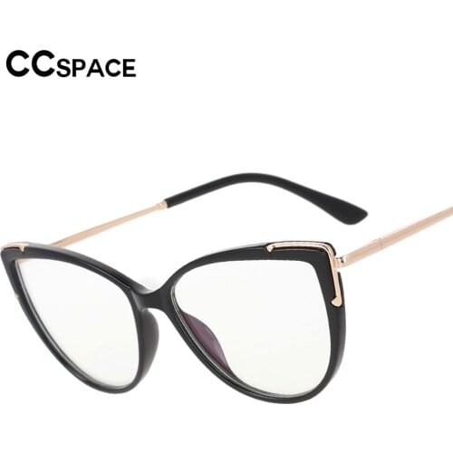 53271 Cat Eye Blue Light Blocking Ladies Eyewear TR90 Frame Metal Legs Decorative Fashion Gaming Womens Computer Glasses