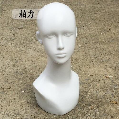 Female Mannequin Wig Head Stand Ornamen Special Mannequin Head Fiberglass Props Model Head Art Model Mannequin Head