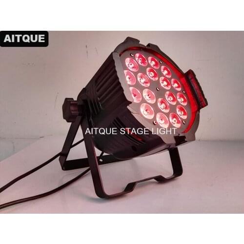 10pcs Wedding stage decoration stand par 64 led 18x18 watt rgbwa uv par led 4 in 1 led par light