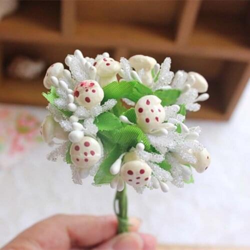100PCS,8Colors artificial Mini mushroom,lavender,baby breath flower,berries stamen,Scrapbooking,Garland,DIY Wedding Decorations