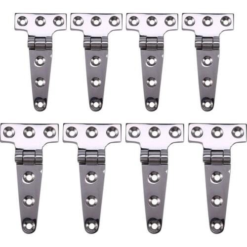 4 Pieces Marine Grade 316 Stainless Steel Door Hatch Hinge Boat/Yacht Hardware High Polished Surface Professional