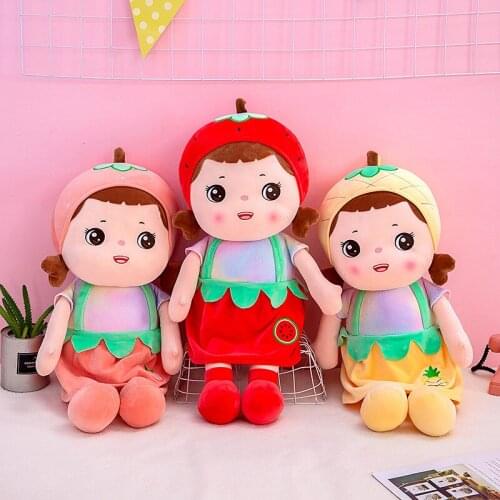 45/60/75/90CM Fruit Stuffed Plush Toy Cartoons Lovely Soft Animal Dolls Girls Toy Birthday New Year Gift For Girlfriend Lover