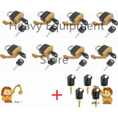 New 13 pcs Key Padlock Pad Lock Fit For Caterpillar (CAT) 5P8500 5P8501 246-2641 Free Shipping