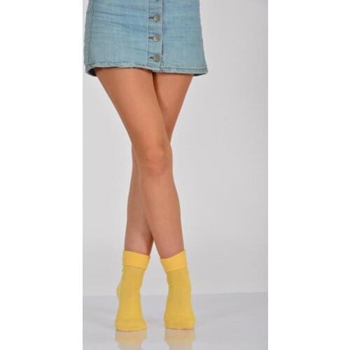 Idilfashion Curling Female Socket Stocking-Yellow-B-ART015 (3'LÜ PACKAGE)