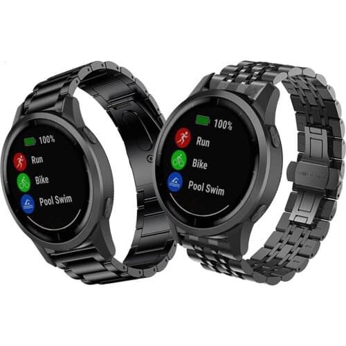 For Garmin Venu Strap Classic Metal stainless steel Band for Garmin Active/Garmin Move 3 vivoactive 4 Bracelet Watchbands
