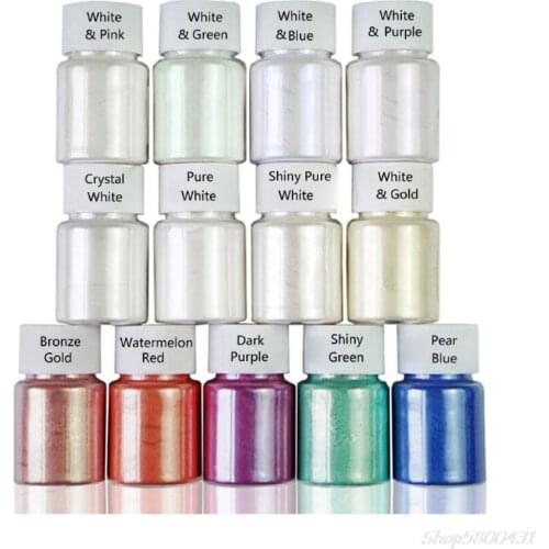 13 Colors Aurora Resin Powder Mica Pearlescent Pigments Kit Colorants Resin Dye Epoxy Resin Toning Making S29 20 dropshipping