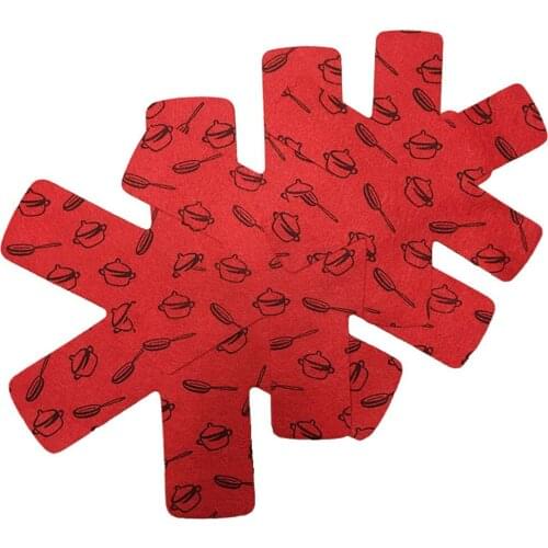 Kitchen Accessories Pan Protector Divider Pad Pot Holder Non Woven Fabric Home Hotel For Stacking Placemat Reusable