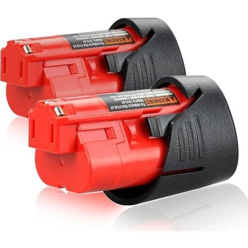 For Milwaukee 12V M12 2PCS 3000mAh LI-ION battery Rechargeable Power Tool Battery 48-11-2401 48-11-2440 3.0Ah
