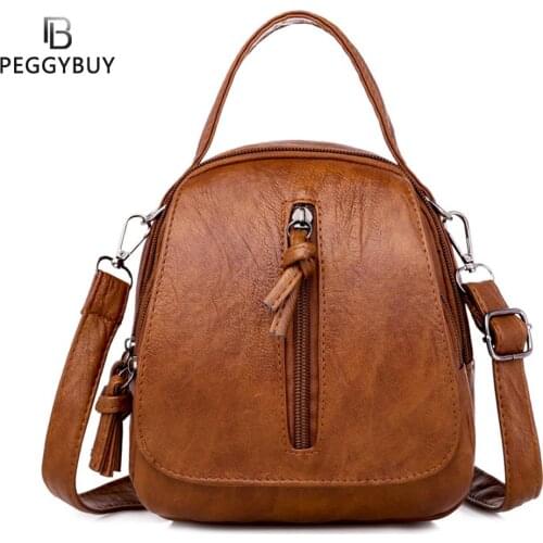 Fashion Women Soft PU Leather Solid Color Crossbody Shoulder Messenger Bag Casual Ladies Small Handbags Flap Coin Purse