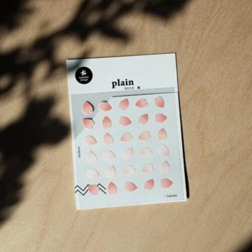 3Sheets/Pack Sonia Sakura Stickers Korean Origin Mini Flower Petal Scrapbooking Material Aesthetic Pink Cute Hobby DIY Craft