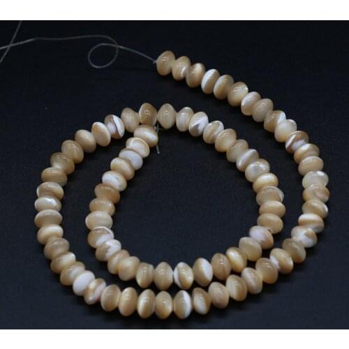 Natural Freshwater Shell Beaded Fashion Abacus Shape Shell Beaded for Making Jewelry Necklace Bracelet Theme Party Size 5x8mm