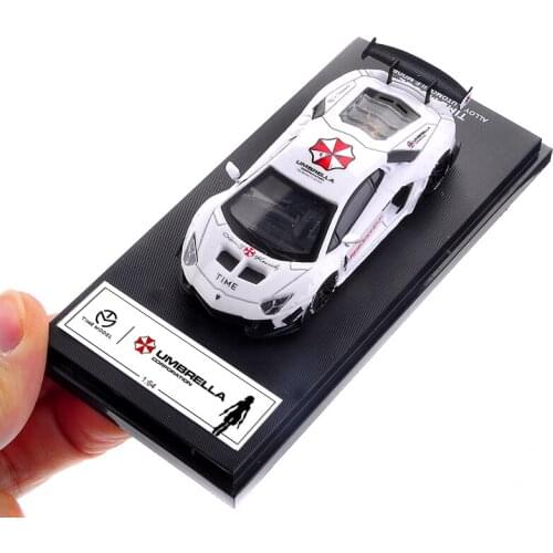 New 1:64 Die-casting Alloy Lamborghini LP700 2.0 Biohazard Umbrella Car Model Decoration Collection Boy Holiday Christmas Gift