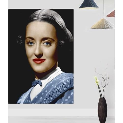 New Arrival Bette Davis Posters On The Wall Modern Anime/Movie/Abstract Rectangle Poster Silk Fabric Cloth Wall Art Unframed