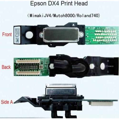 Original New DX4 Print Head Solvent Printhead For EPSON Mimaki Jv3 Roland Rs Xj Sc Sp Vp Xc Sj Fj 300 540 640 740 Printer