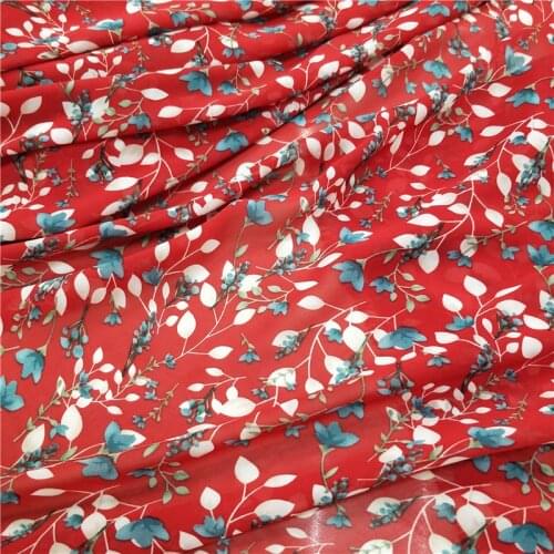 ON Sale Chiffon Fabric Polyester Fabric Simple Fashion Printed Fashion Shirt Dress Fabric