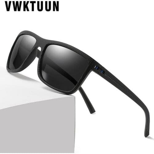 VWKTUUN Polarized Sunglasses Men Oversized Sunglasses Mens Driving Driver Eyewear Square Sun glasses Man Mirror Shades