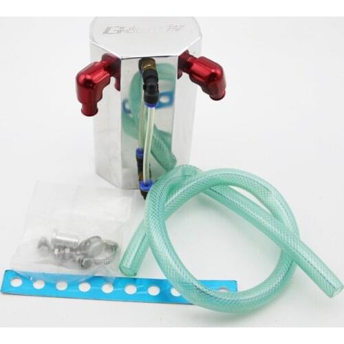 Universal Rhombus Oil Catch Tank Can Tank Reservoir Exhaust Gas Filter Pot Fuel Tanks