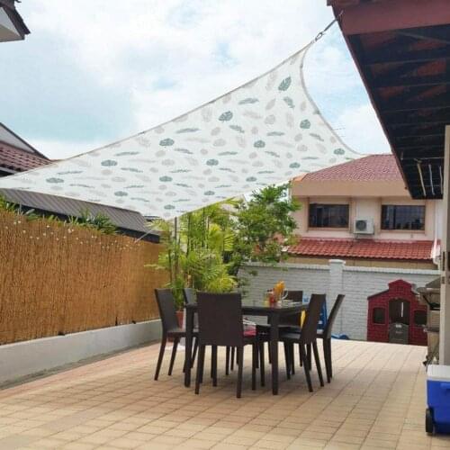 Waterproof Polyester Square Rectangular Shade Sail, Sun Shelter, Suitable For Outdoor Garden, Beach, Terrace, Swimming Pool