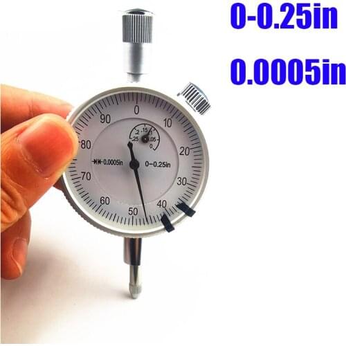 0.0005" Accuracy dial indicator 0-0.25" range indicator High Precision measuring gauge