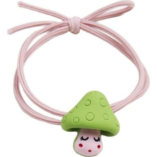 1PCS Lovely Mushroom Candy Color Elastic Hair Bands For Women Creative Headband Scrunchy Kid Turban Hair Accessories For Girl