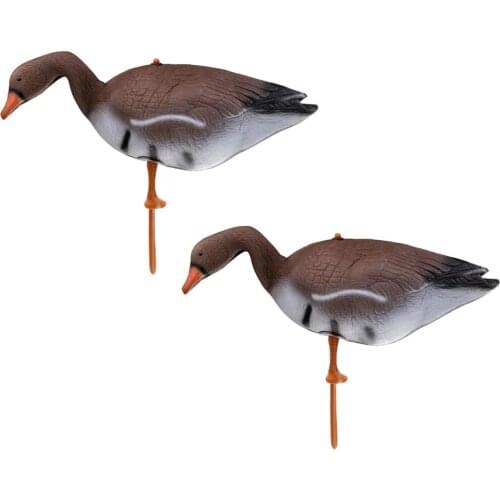 1 Pair Full Body Goose Hunting Decoy Yard Lawn Ornament Hunter Hunting Decoy 3D Lifelike Duck Decoy Floating for Hunting