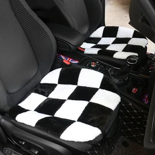 1PC Car Soft Plush Car Seat Cushion Cover Pad Mat Auto Interior Accessories Warm Winter For Mini Cooper Clubman Car Styling
