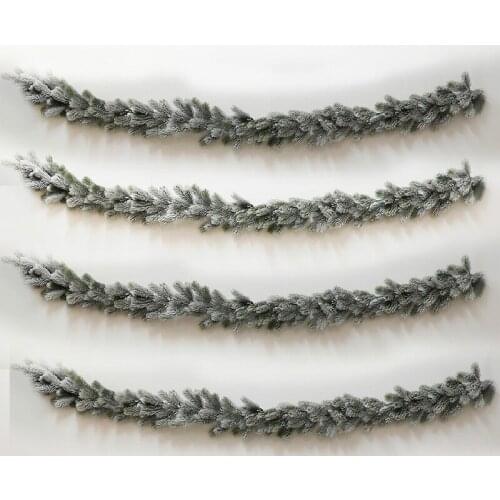 10pcs artificial green Christmas plant garland wreath Christmas home door hanging pine and rattan decoration Navidad 2020